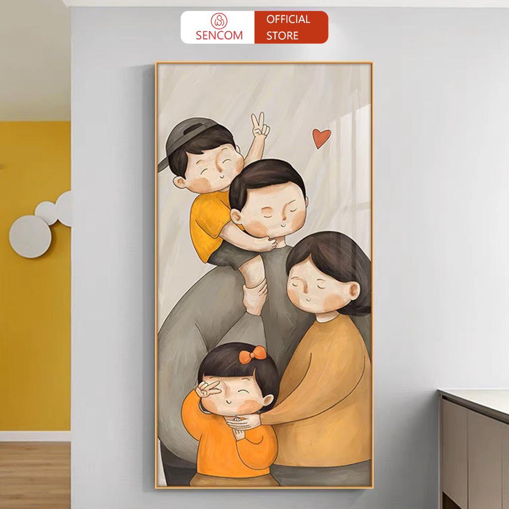 Tranh treo tường phòng khách độc đáo SENCOM, trang trí decor phong cách Bắc Âu - D30