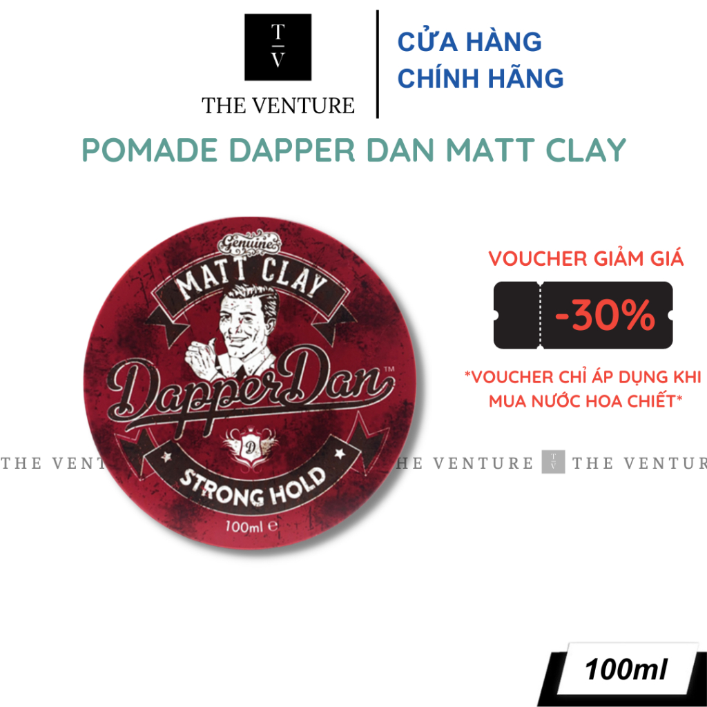 Sáp Vuốt Tóc Nam Dapper Dan Matt Clay Pomade 100 ml
