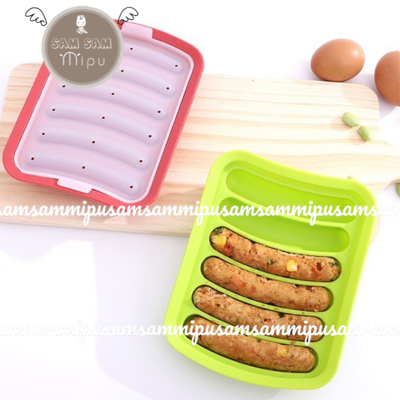 Khuôn làm Bánh - Xúc Xích Silicon Cho Bé Ăn Dặm - Shop Mẹ Sam