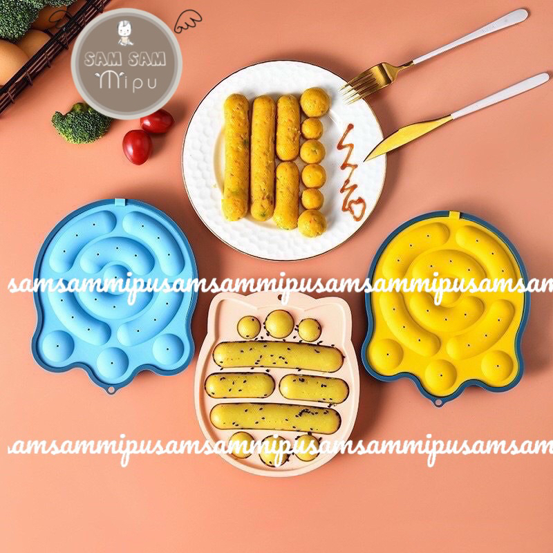 Khuôn làm Bánh - Xúc Xích Silicon Cho Bé Ăn Dặm - Shop Mẹ Sam