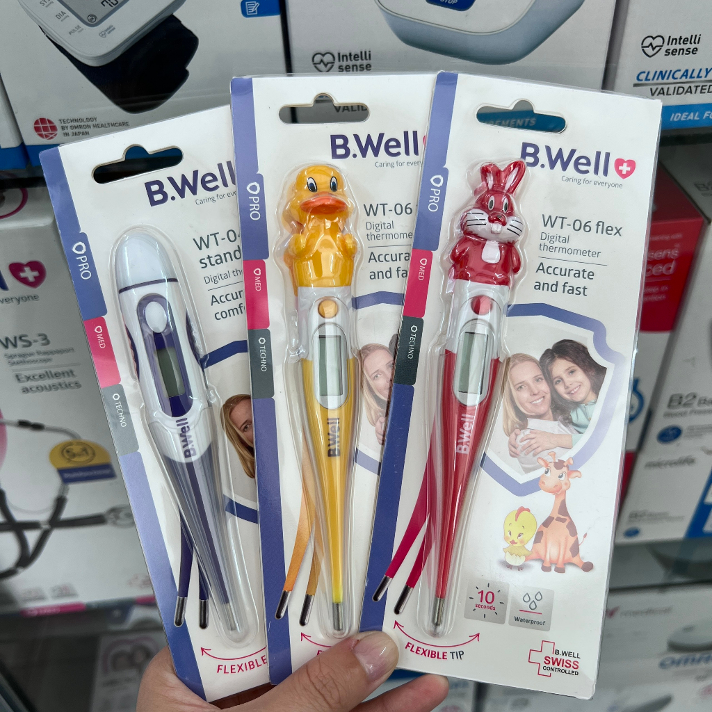 NHIỆT KẾ ĐIỆN TỬ BWELL SWISS KẸP NÁCH NHIỆT KẾ NÚM VÚ ĐO THÂN NHIỆT CHO BÉ
