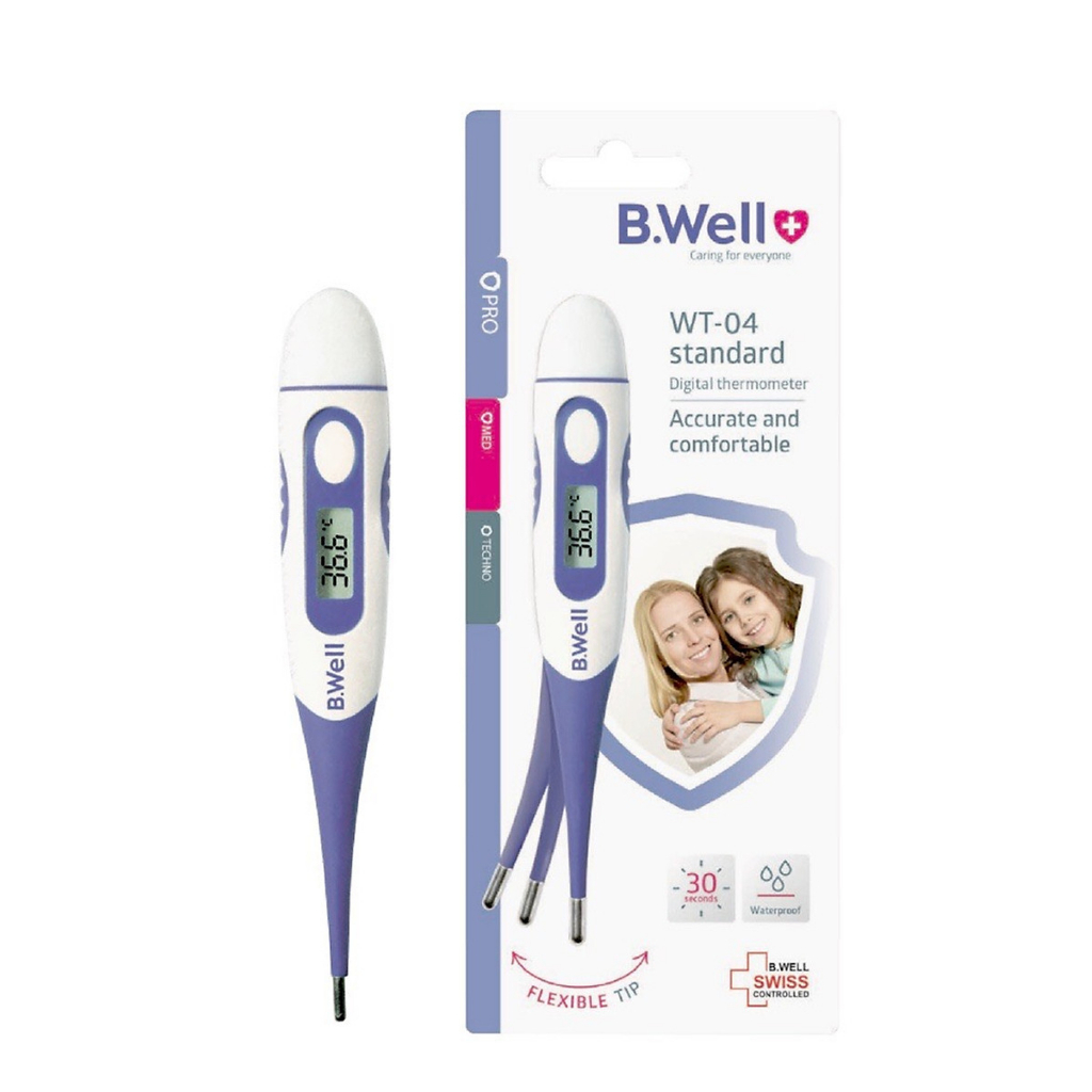 NHIỆT KẾ ĐIỆN TỬ BWELL SWISS KẸP NÁCH NHIỆT KẾ NÚM VÚ ĐO THÂN NHIỆT CHO BÉ