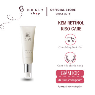 Serum dạng kem trẻ hóa da, ngừa mụn Kiso Care Retinol Cream 50g Nhật Bản
