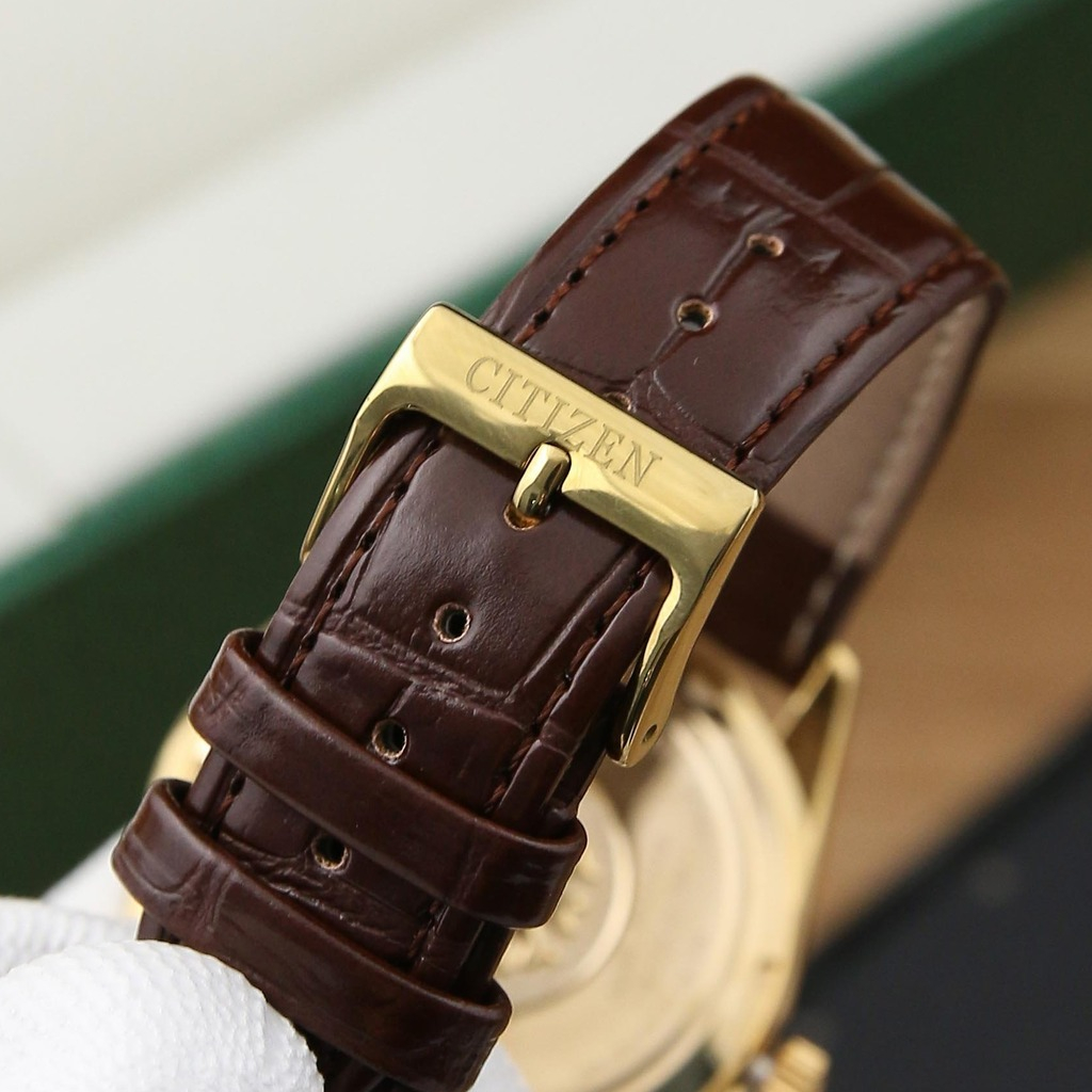 Đồng Hồ Nam Citizen - Dây Da Cao Cấp - Kiểu Dáng Lịch Lãm - Có Lịch Ngày - Bảo Hành 12 Tháng