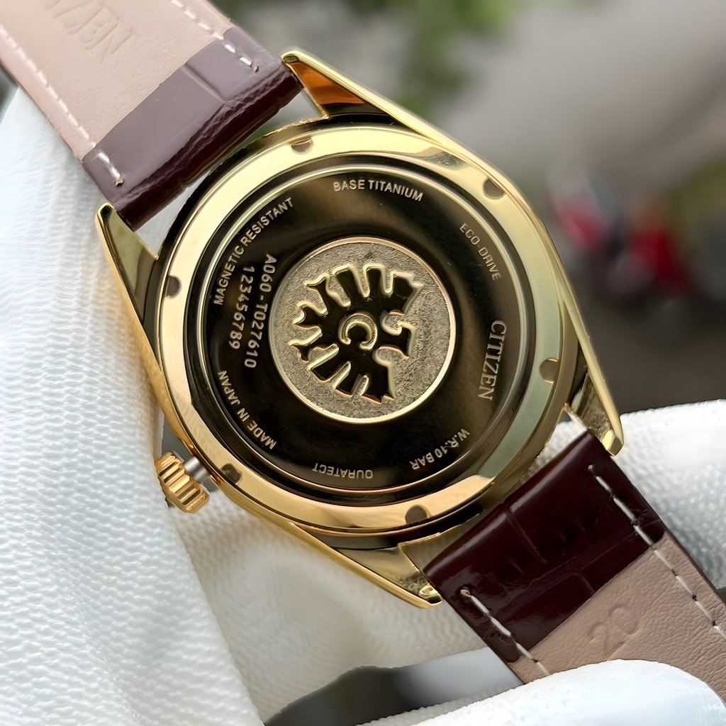 Đồng Hồ Nam Citizen - Dây Da Cao Cấp - Kiểu Dáng Lịch Lãm - Có Lịch Ngày - Bảo Hành 12 Tháng