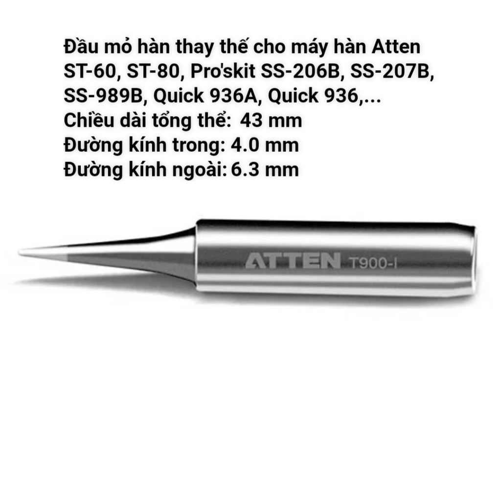 Đầu mỏ hàn Atten T900-I