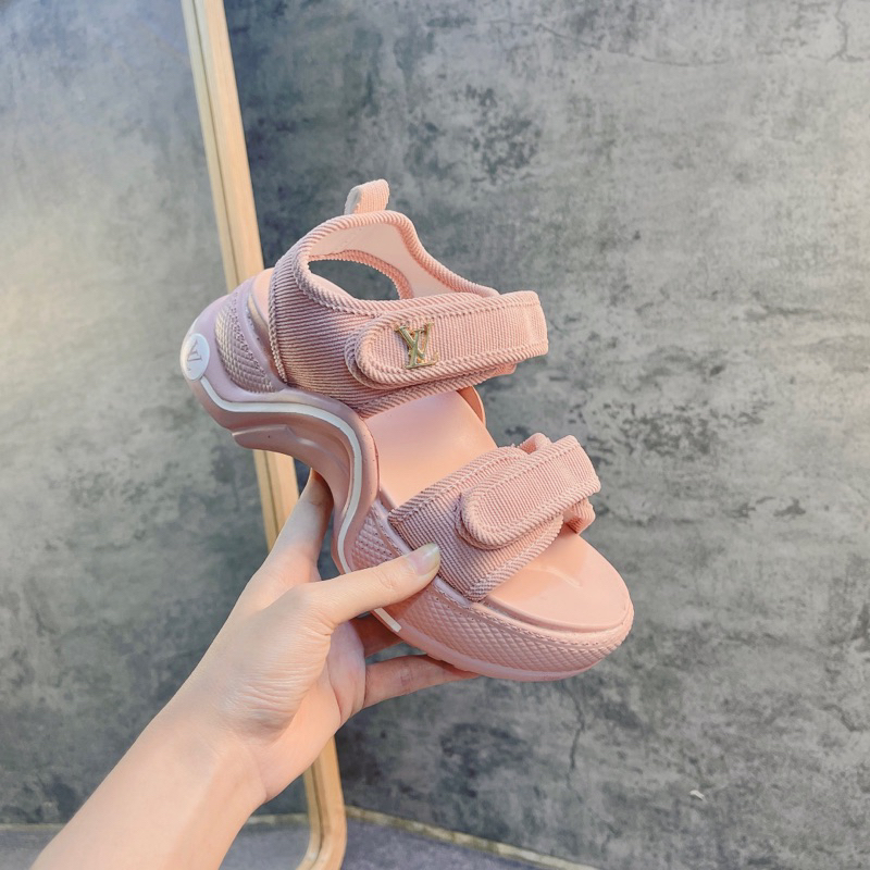 (không hộp )Xăng đan L.V đế uốn lượn mới 2023/Dòng rẻ hơn 100KA -siêu nhẹ cao 5/6p