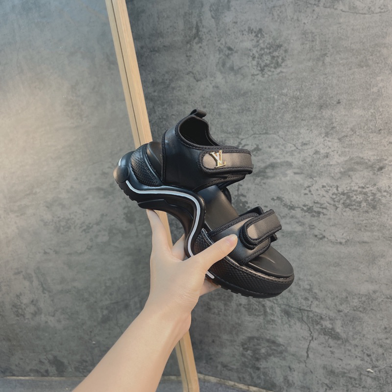 (không hộp )Xăng đan L.V đế uốn lượn mới 2023/Dòng rẻ hơn 100KA -siêu nhẹ cao 5/6p