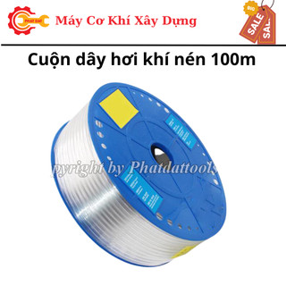 Cuộn dây hơi khí nén 100m-200m các size 4mm-6mm-8mm-10mm-12mm-16mm-Hàng Đài Loan đẹp