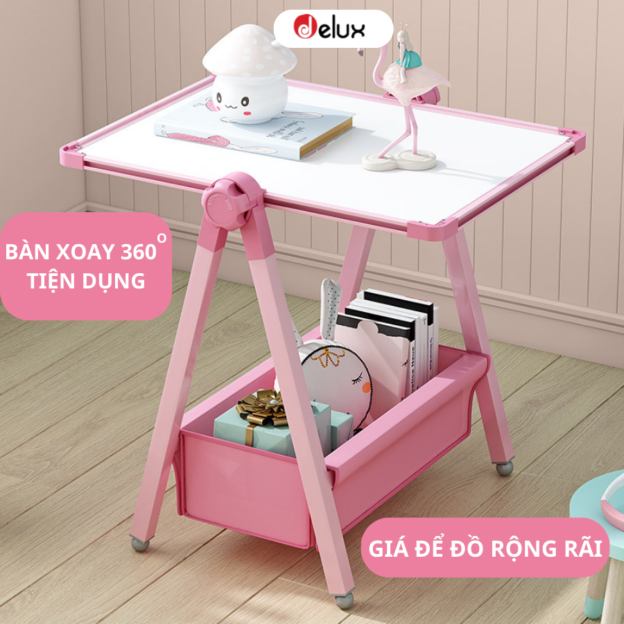 Bảng vẽ trẻ em cao cấp hai mặt có từ tính, an toàn cho bé kích thước 96x63CM