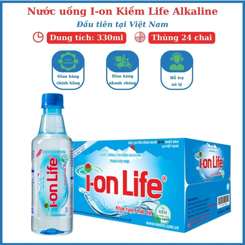 Nước uống kiềm I-on Life Alkaline 330ml thùng 24 chai công nghệ Nhật Bản tốt cho sức khỏe