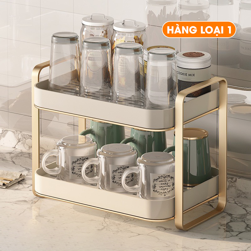Kệ để đồ đa năng 2 tầng khung thép cao cấp chắc chắn - VS365