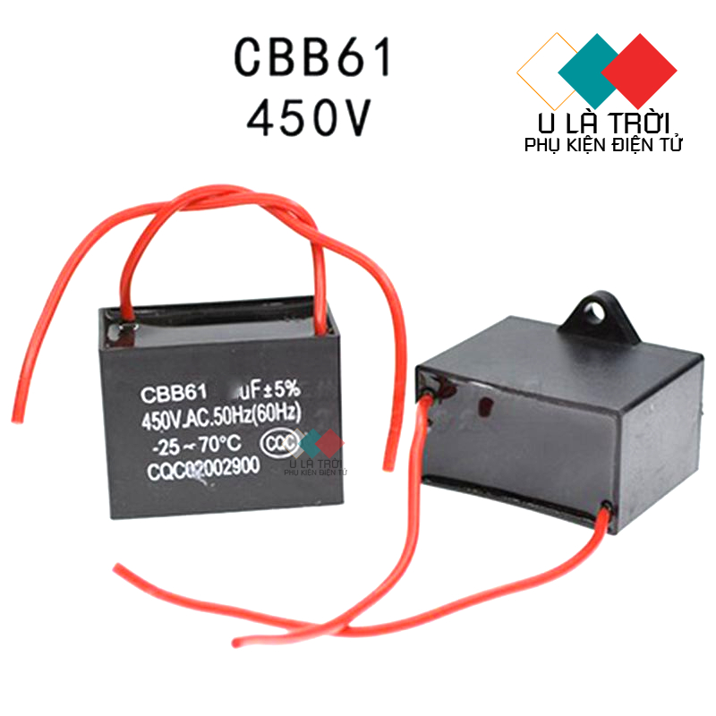 Tụ quạt 450V 1uF 1.5uF 2uF 2.5uF 3uF 4uF 5uF 8uF 10uF 12uF 15uF 20uF chất lượng