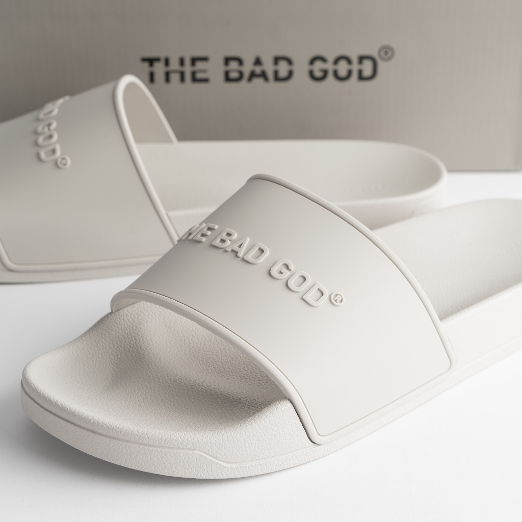 Dép quai ngang slipper The Bad God Basic màu nâu cao cấp fullbox X01 Brown