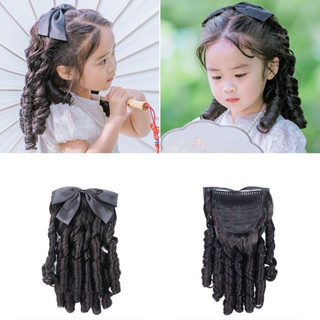  Búi cài tiểu thư đính nơ trẻ em B04 ❤️FREESHIP❤️ tóc giả trẻ em búi tóc giả trẻ em 