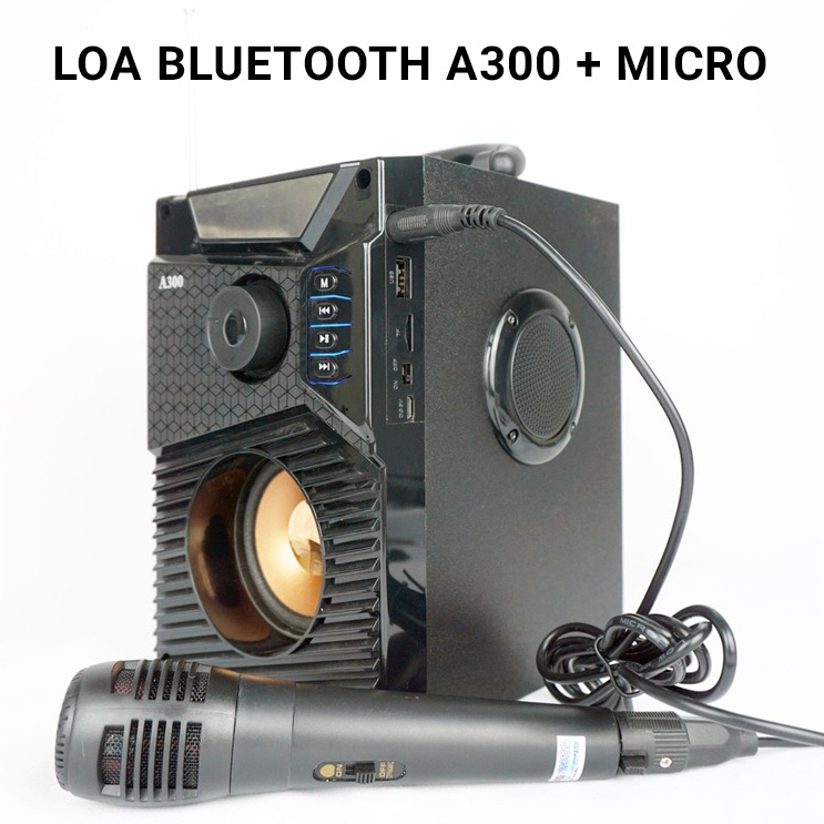 Loa bluetooth mini KAW A300 cao cấp công suất lớn hát karaoke âm thanh sống động  - Bảo hành 12 tháng