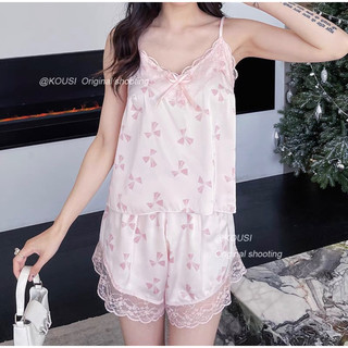 MÃ 666 SET BỘ NGỦ LỤA VIỀN REN 2 DÂY QCCC
