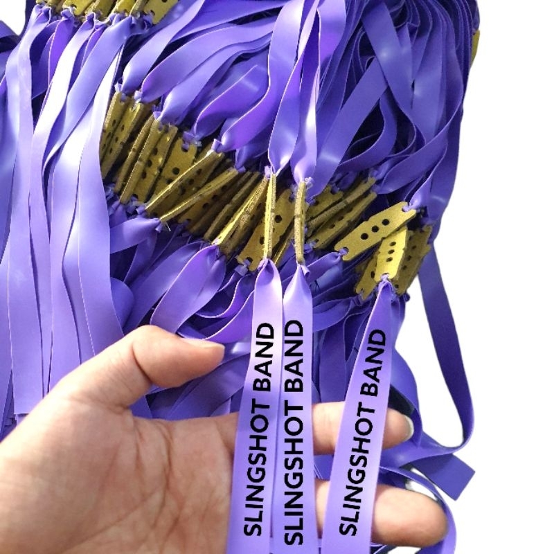dây thun slingshot band tím chính hãng dài 25cm kéo full