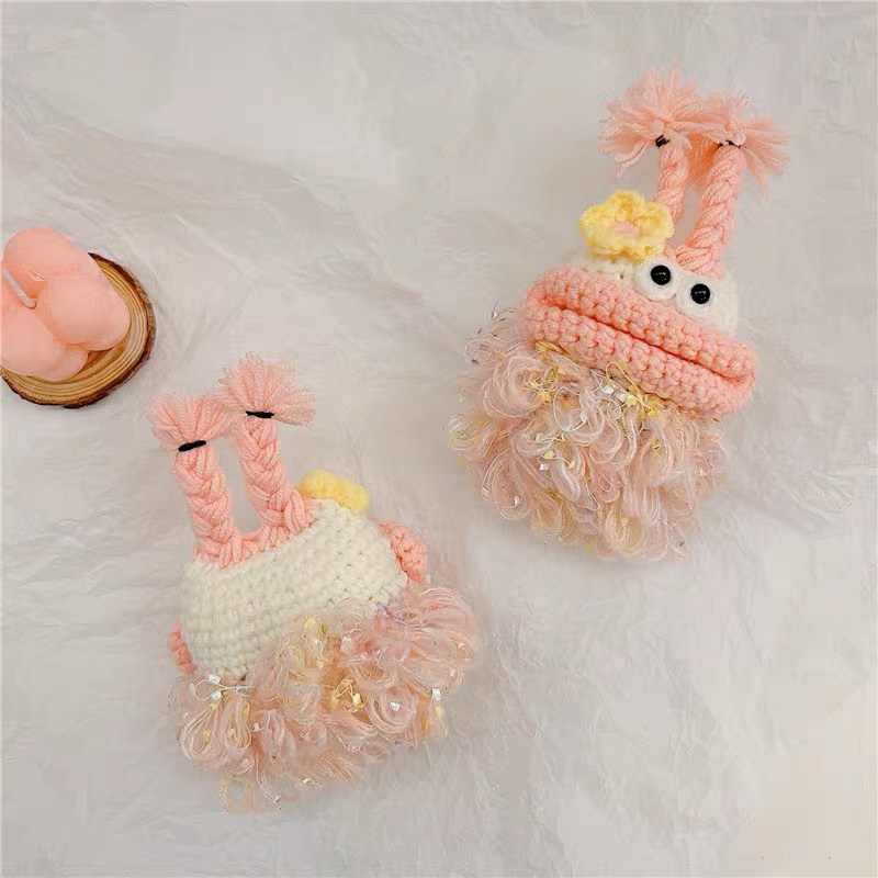 CASE bảo vệ Airpod 1/2/pro/3 đan len HANMADE độc đáo, cute dễ thương len móc