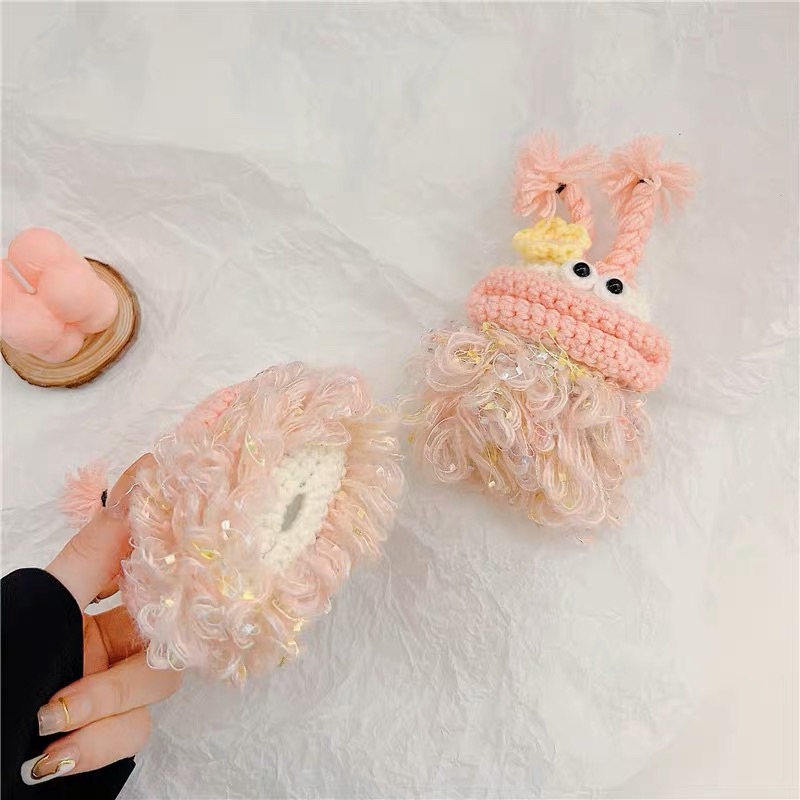 CASE bảo vệ Airpod 1/2/pro/3 đan len HANMADE độc đáo, cute dễ thương len móc