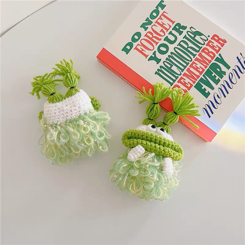CASE bảo vệ Airpod 1/2/pro/3 đan len HANMADE độc đáo, cute dễ thương len móc