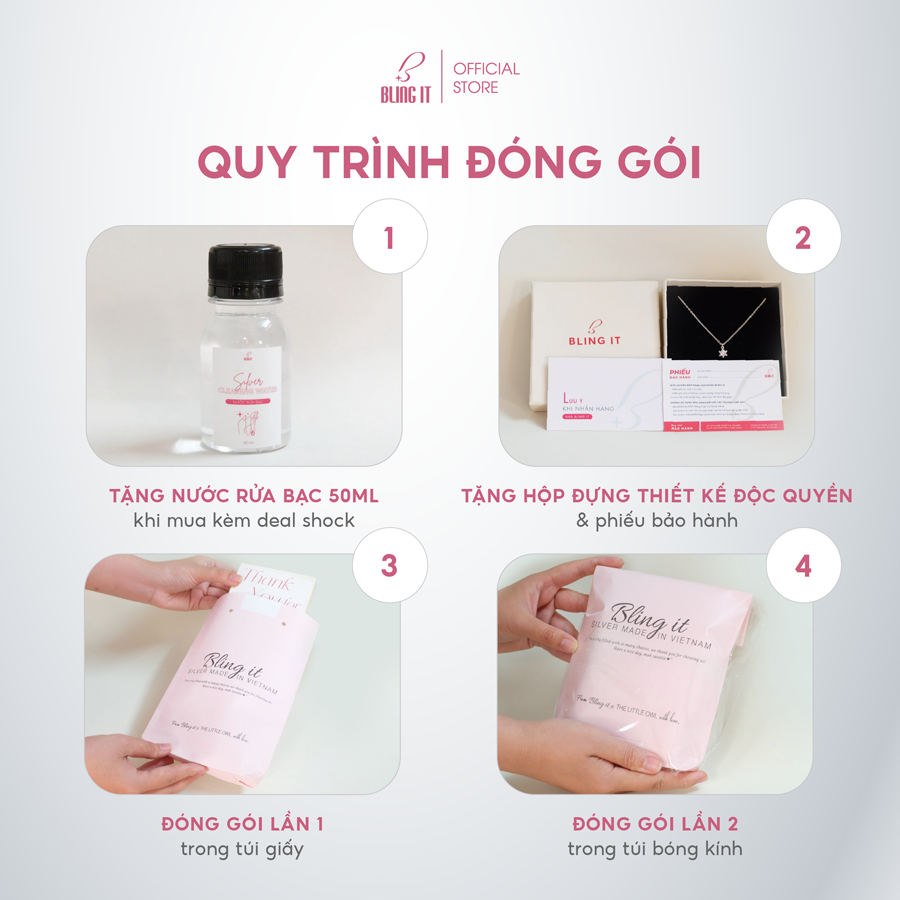 Bông tai bạc nữ BLINGIT hình chữ thập đính đá phong cách trang sức khuyên tai bạc 925 Ý thiết kế sang trọng - BIBT632