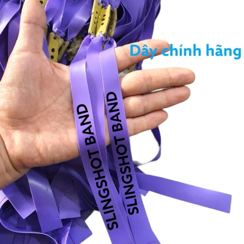 Dây thun chính hãng tím slingshot band dài 18cm