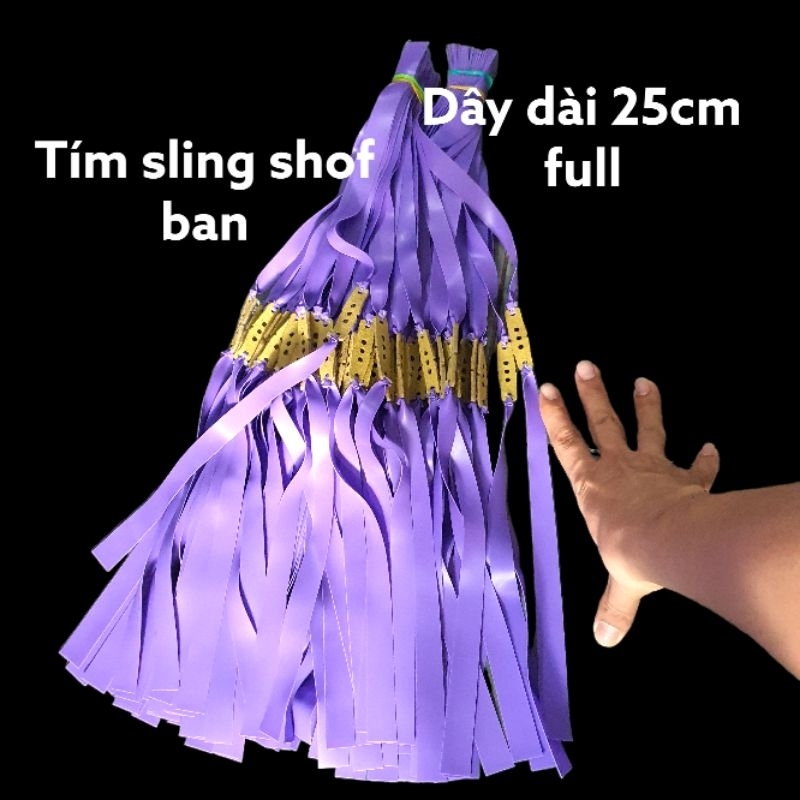 Dây thun chính hãng tím slingshot band dài 18cm