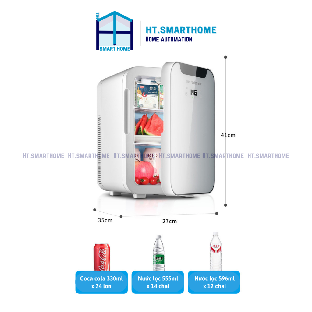 Tủ lạnh mini bảo quản mỹ phẩm, sữa mẹ Refrigerator 20L - Tủ lạnh du lịch dã ngoại để ô tô