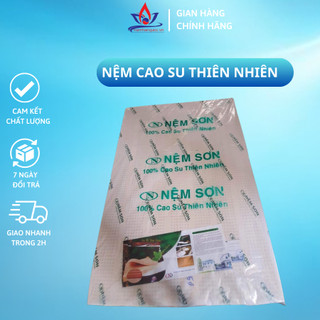 Nệm cao su thiên nhiên 100% - Nệm Sơn chính hãng bảo hành 10 năm size 1m2 dày 5cm