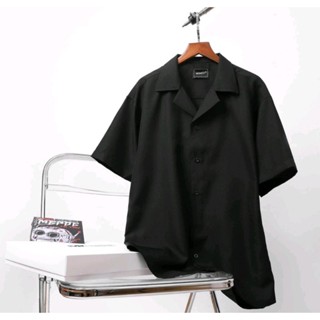  Áo sơ mi NSN BASIC cổ Vest UNISEX tay ngắn chất liệu lụa mềm mại thoáng mát. 