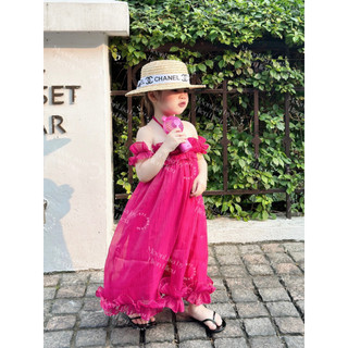 (HỎA TỐC) Váy MAXI trễ vai bèo hồng  [Design by MOONLISA]