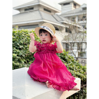 (HỎA TỐC) Váy MAXI trễ vai bèo hồng  [Design by MOONLISA]