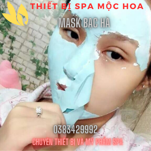 Mặt Nạ Dẻo Bạc Hà, Mặt Nạ Tuyết Đá Handmade Dùng Cho Da Dầu Mụn Thâm Gói 1kg