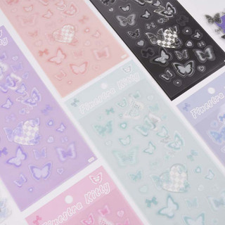 Sticker tấm hình bướm trang trí Toploader