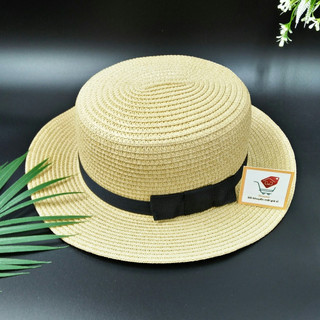 Nón cói vành nhỏ, nơ đen thời trang