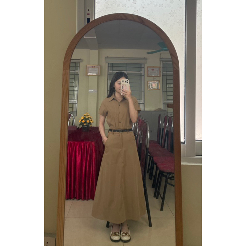 PASS SET SƠMI CVAY DÀI AUDREY