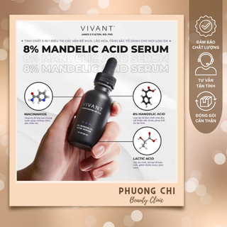 Tinh chất 8% mandelic acid 3in1 ⚡ chính hãng ⚡ serum vivant sáng da, ngừa mụn, trẻ hoá da