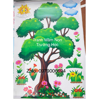 Decal CÂY TRANG TRÍ LỚP 013