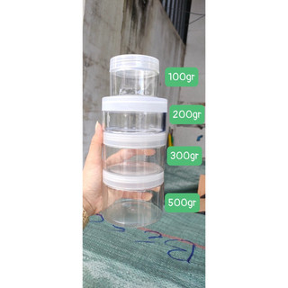 Hũ 100gr-200gr-300gr-500gr trong suốt