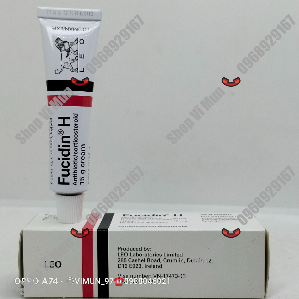 Kem bôi chàm da Fucidin / Fucicort cream tuýp 15g