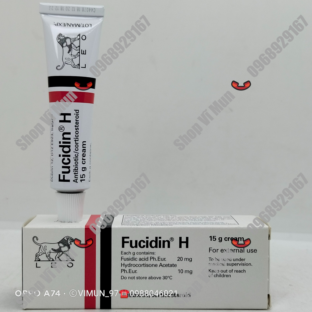 Kem bôi chàm da Fucidin / Fucicort cream tuýp 15g