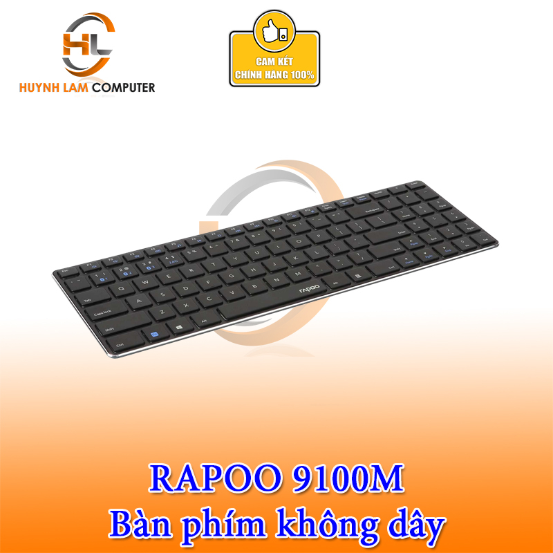 Bàn Phím Rapoo 9100M Bluetooth không dây - Hàng chính hãng