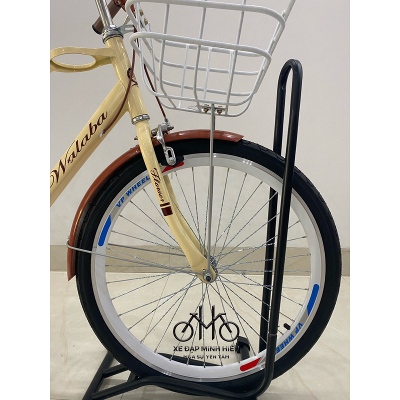 Xe đạp nữ WALABA bình đựng nước siêu bền đẹp size 26 inch