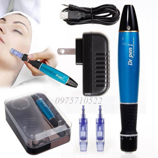 Máy phi kim Dr Pen tích điện, màu xanh dương dùng cấy trắng cấy nano
