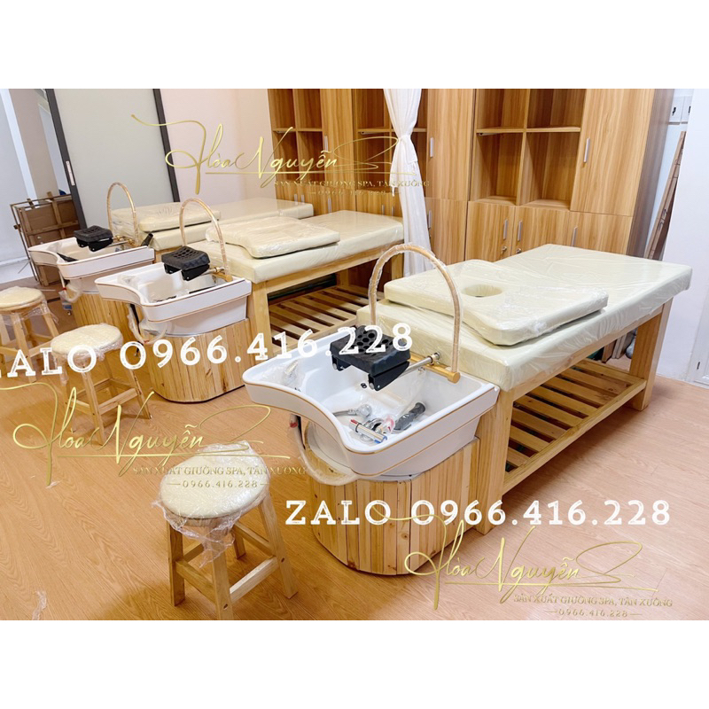 Giường gội đầu dưỡng sinh, kích thước 70x1m9