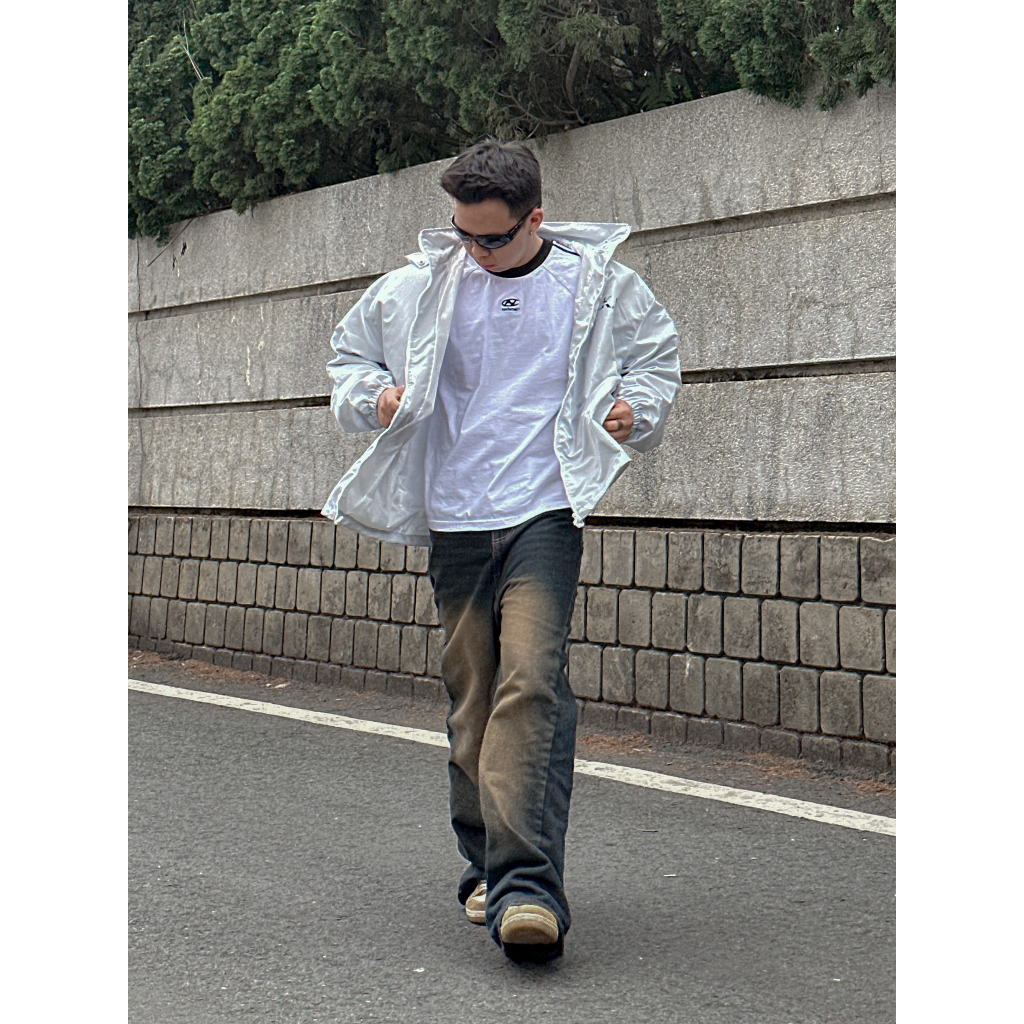 Áo khoác dù 2 lớp N.E.K.K có túi trong nón basic form rộng unisex nam nữ - N.E.K.K