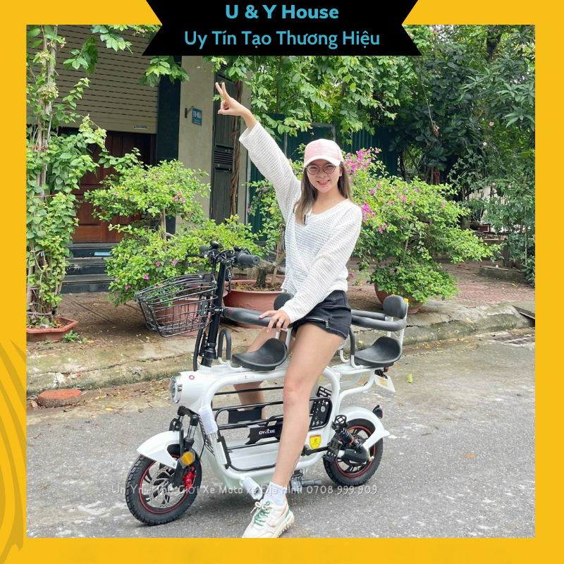 Xe điện Lihaze 3 yên - nhỏ gọn tiện - thời trang - hàng chính hãng