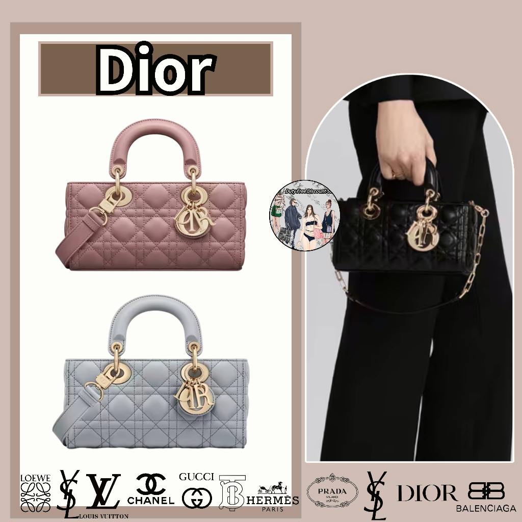 Dior/túi nữ/túi xách LADY D-JOY nhỏ/đại lý mua hàng chính hãng/kiểu mới nhất