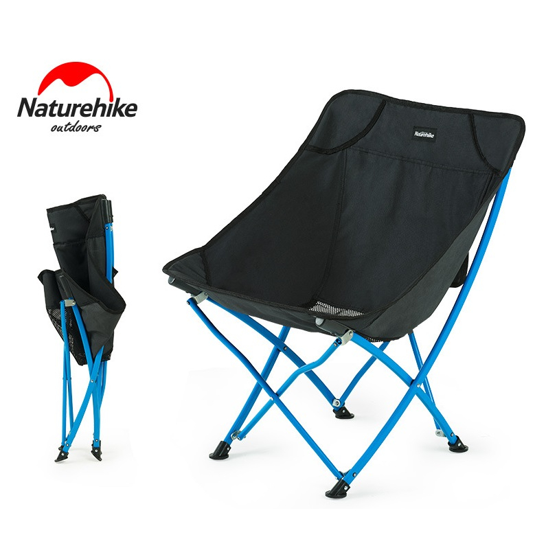 Ghế Camping Gập Gọn Du Lịch, Dã Ngoại khung thép chắc chắn Naturehike-YL04 NH18X004-Y